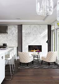 Put an elegant twist on tradition. Modern White Kitchen Modern Wohnbereich Toronto Von Croma Design Inc