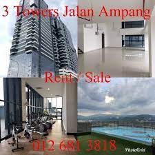 Situation at strategic location @ jalan ampang, kuala lumpur. New 3 Towers Jalan Ampang Klcc Office Soho Residence Office For Rent In Kuala Lumpur Dot Property