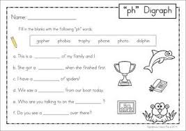 Ph Digraph Games Activities Worksheets 84 Pages In Total A Page From The Unit Write The Missing Word Phonics Words Digraph Phonics