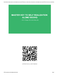 The master key system written by charles f. Master Key To Self Realization Alomo Books By Glubex67 Issuu