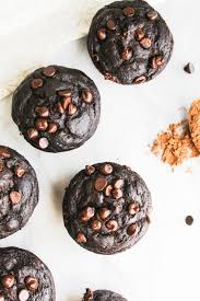 Double Chocolate Banana Muffins Oil Free And Delicious Chocolatemuffins Health Chocolate Banana Muffins Chocolate Chip Muffins Easy Chocolate Chip Muffins