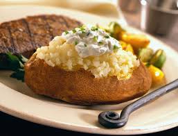 Baked Potatoes With Roasted Onion And Sour Cream Recipe On Idahopotato Com