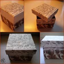 Fai da te e hobby. Scatola Di Cartone In Decoupage