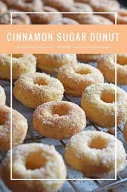 homemade cinnamon sugar donuts recipe