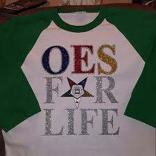 This Is A Beautiful Design This Glitter Shirt Was Made By Unique Expressions 357 On A Premium Quali Eastern Star Quotes Eastern Star Order Of The Eastern Star