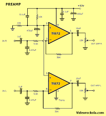 Electret microphone pre amplifier based ne5532 which is very simple and based on available today components. Yb 3853 Stereo Pre Amplifier Circuit With Ic Tl072 Amplifier Circuit Design Schematic Wiring