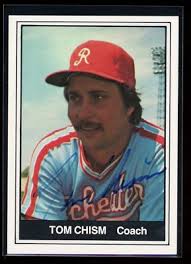 1982 Rochester Red Wings TOM CHISM Signed Card autograph auto ORIOLES