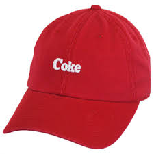Coke Micro Logo Strapback Baseball Cap Dad Hat