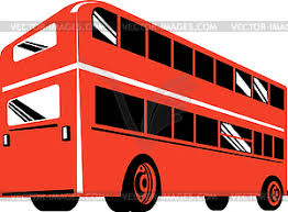 Double Decker Coach Bus Royalty Free Vector Clipart