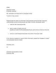 Employment contract format with all the necessery information. 40 Proof Of Employment Letters Verification Forms Samples