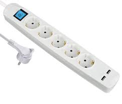 Beleuchtete steckdosen sollen für angenehmes licht sorgen und. Arli 5x Steckdosen 2x Usb Ladebuchsen Steckdosenleiste 7 Fach Schutzkontaktstecker Ein Aus Schalter Kindersicherung Kabellange 5 M Flacher Winkelstecker Online Kaufen Otto