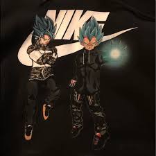 The fall, supreme has worked with nike on a collection consisting of a leather bomber jacket, leather baseball jersey, leather pant, hooded sweatshirt, duffle bag and sunglasses. Parity Goku And Vegeta Nike Hoodie Up To 68 Off