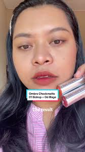 Membalas @Exo123 ombre 01 Bishop + 06 Mage yang berujung tragis 😭😖 #ombre  #somethinc #checkmatte #lipstick #bishop #mage