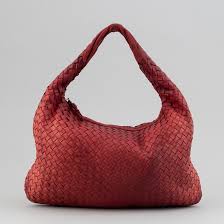 Bottega Veneta A Red Intrecciato Leather Hobo Bag And A Wallet Bukowskis