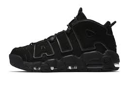 The Nike Air More Uptempo Triple Black Is The Latest Release That Celebrates The Model S 20th Anniversary The Sneaker I Nike Air Uptempo Nike Air Sneakers