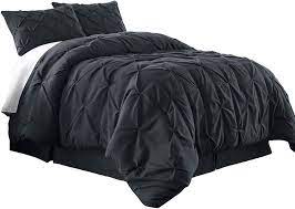 Maybe you would like to learn more about one of these? Amazon Com Chezmoi Collection Berlin 3 Piece Pintuck Bedding Comforter Set Queen Gray Kitchen Dining