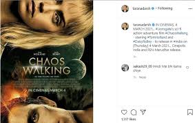 Chaos walking (2021) in prentisstown, todd has been brought up to believe that the spackle released a germ that killed all the women and unleashed noi. Tom Holland Daisy Ridley Starrer Chaos Walking All Set To Release On March 4 In India Ani Bw Businessworld