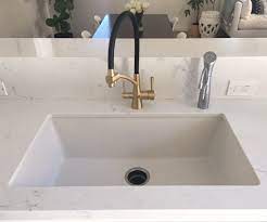 A white countertop with subtle gray veining, a glossy finish, and a simple eased edge makes a crisp. Will Your Elkay Quartz Classic Sink Crack Beauty Garden Journal