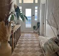 Hand Woven Seagrass Hall Runner, Entry Rush Rug, Natural Straw Jute Runner  Mat, Handmade Vintage Checkered Cottage Farmhouse Boho Decor