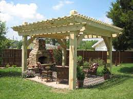 Deck Skirting Ideas With Pergola Here S A Free Pergola Plan To Build A Pergola That Goes Over An Existing Deck The Desig Outdoor Pergola Pergola Pergola Patio