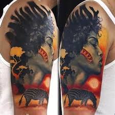 African Queen Black Empowerment Tattoos African Safaris What Kind Are There African Tattoo Africa Tattoos African Tribal Tattoos