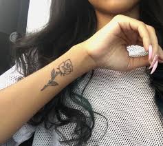 Pinterest Kaliyahparson Rose Tattoos Flower Wrist Tattoos Small Tattoos