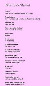 But, even as a verb, amare (to love) is perhaps one of the most famous italian words.amare is a regular, first conjugation verb and it is transitive, so it takes a direct object.learn to conjugate this verb of passion, and soon you'll be saying ti amo (i love you) like a. Italian Love Phrases Italian Love Phrases Italian Quotes Italian Phrases