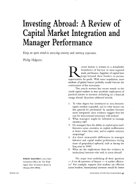 With pdf files it is also helpful to add a bracketed note signifying the nature of the material, e.g., pdf. Investing Abroad The Journal Of Portfolio Management