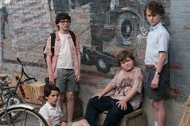 He has played the role of eddie kaspbrak in the 2017 and 2019 film adaptations of the stephen king novel it. Hd Wallpaper Movie It 2017 Finn Wolfhard Jack Dylan Grazer Jeremy Ray Taylor Wallpaper Flare