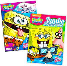 Coloring of spongebob and friends gary nickelodeon. Amazon Com Spongebob Squarepants Coloring Book Set 2 Coloring Books Toys Games