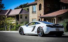 Hd Wallpaper Mclaren Mp4 12c White And Black Sports Car Supercar Forgiato Wallpaper Flare
