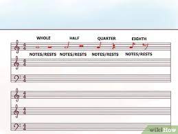 An open note that looks like an o without a stem is a whole note, and it gets held for four beats. How To Write Sheet Music 15 Steps With Pictures Wikihow