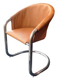 Modern Leather Chrome Accent Chair Chair Accent Chairs Leather Chair