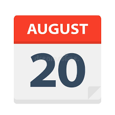Please find below all la times august 20 2021 crossword answers. 20 August Kalender Ikone Stock Abbildung Illustration Von Hintergrund Grau 131975181