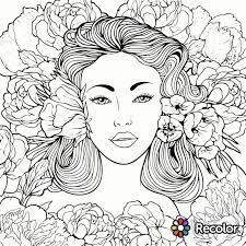 Adult coloring book | charmer beauty: Beauty Coloring Page Recolor App Libri Da Colorare Disegni Da Colorare Pagine Da Colorare Per Adulti