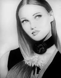 Drawing of little princess with pencils and panpastel