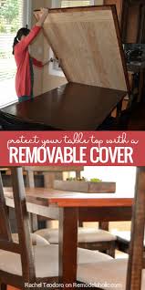 At first i was thinking of making a plywood top and then buying some hairpin legs to attach. Remodelaholic How To Build A Removable Planked Table Top Cover