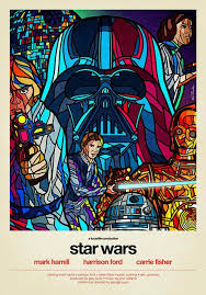Van Orton Design Made Stained Glass Style Movie Posters Starwars Star Wars Prints Star Wars Poster Ultimate Star Wars