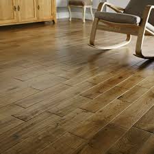 Golden brown wood floor stain. European Golden Oak Flooring 150mm Handscraped 18mm Thick