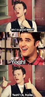 603 likes · 2 talking about this. Oh Klaine 3 Glee Funny Chris Colfer Glee