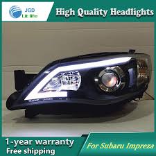 auto clud style led head lamp for subaru impreza wrx sti led headlights signal led drl hid bi xenon lens low beam subaru subaru impreza impreza