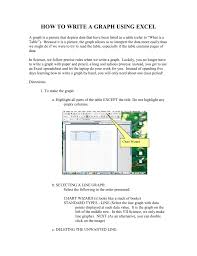 How To Write A Graph Using Excel