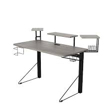 These top gaming computer desks are perfect for pc gaming setups. Jamesdar Core Computer Gaming Desk With Power In Grey Black Bed Bath Beyond