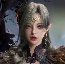 Fantasy girl, fantasy, face, hansol lee, earring, girl, jewel, HD wallpaper 