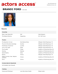 How to write an acting resume. How To Improve Your Acting Resume Format Best Resume Format