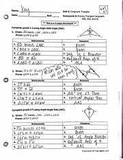 Unit 4 congruent triangles homework 5 answers : 4 6 Day 2 4 7 Worksheet Key Pdf Name Unit 4 Congruent Triangles 136 Q Date Bell Homework 6 Proving Triangles Congruent Asa Ms And Hl Thls Is A Course Hero