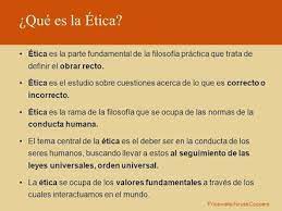 El ser humano es launica que puede elegir como portarse. Etica Y Valores Que Es La Etica