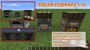 Jul 17, 2021 · add items to make a blast furnace. Solar Furnaces 1 16 Minecraft Data Pack