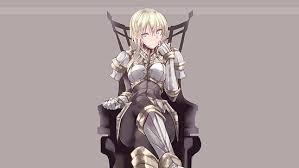 Maybe you would like to learn more about one of these? Hd Wallpaper Armor Anime Blue Eyes Sword Knight The Middle Ages Helmet Wallpaper Flare