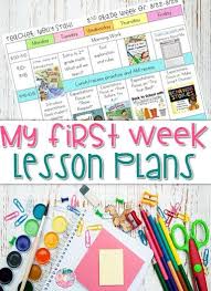 My First Week Plans The Sassy Sub 1st 2nd Grade Lesson Plans For The First Week Of School First Grade Lessons First Week Of School Ideas Teaching First Grade